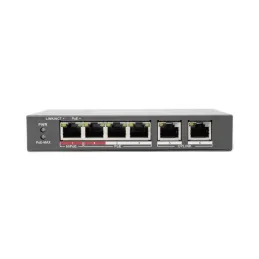 Switch PoE 4Puertos 10/100 Mbps 4Poe 2Uplink Hikvision DS-3E0106HP-E Hikvision-Switch PoE 4Puertos 10/100 Mbps 4Poe 2Uplink Hikv