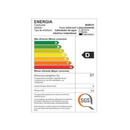 Rapiducha Eléctrica advanced EWI 5.5 KW Bosch 7736506799 Bosch-Rapiducha Eléctrica advanced EWI 5.5 KW Bosch 7736506799 -7736.50