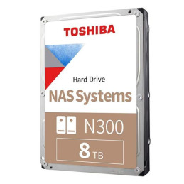 Disco duro Toshiba N300, 8TB NAS, SATA 6.0Gb/s, 7200rpm, 256MB Cache, 3.5".