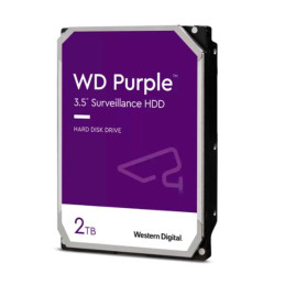 Disco duro Western Digital WD Purple, 2TB, SATA 6.0 Gb/s, 64MB Cache, 5400 rpm, 3.5".