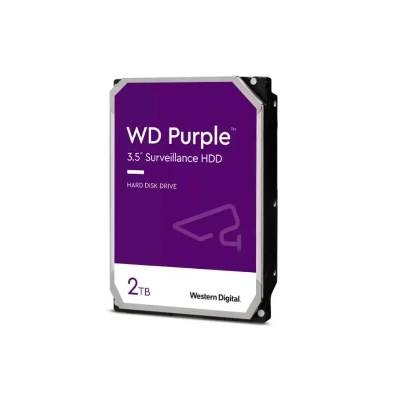 Disco duro Western Digital WD Purple, 2TB, SATA 6.0 Gb/s, 64MB Cache, 5400 rpm, 3.5".