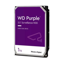 Disco duro Western Digital Purple Surveillance, 1TB, SATA 6.0 Gbps, 5400RPM, 64MB, 3.5".