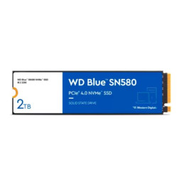 Unidad de estado solido Western Digital Blue SN580 NVMe 2TB M.2 2280 PCIe Gen4 NVMe 1.4b