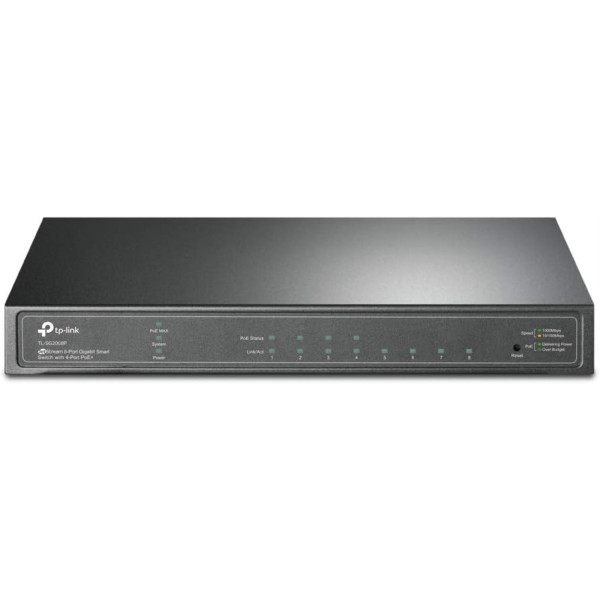Switch PoE TP-Link TL-SG2008P 8 puertos Gigabit 4PoE+ 62W Omada SDN