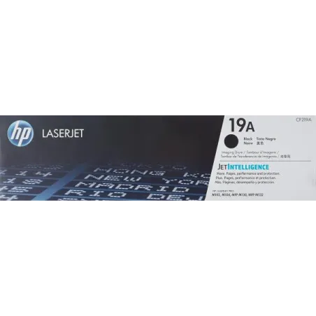 Cartucho Toner 19A Negro HP CF219A HP-Cartucho Toner 19A Negro HP CF219A HP Los tambores de tóner 19A (CF219A) funcionan con: HP
