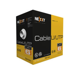 Cable UTP de Red Cat6 305m Gris 4P 24AWG CM Nexxt AB356NXT31
