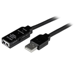 Cable de Extensión 15m USB 2.0 Hi Speed Activo Amplificado Macho a Hembra USB A StarTech USB2AAEXT15M