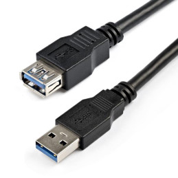 Cable Extension USB 3.0 de 2m USB A Macho a Hembra StarTech USB3SEXT2MBK