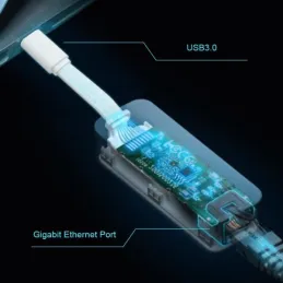 Adaptador de Red USB-C a RJ45 Gigabit Ethernet Tp-link UE300C Tp-link-Adaptador de Red USB-C a RJ45 Gigabit Ethernet Tp-link UE3