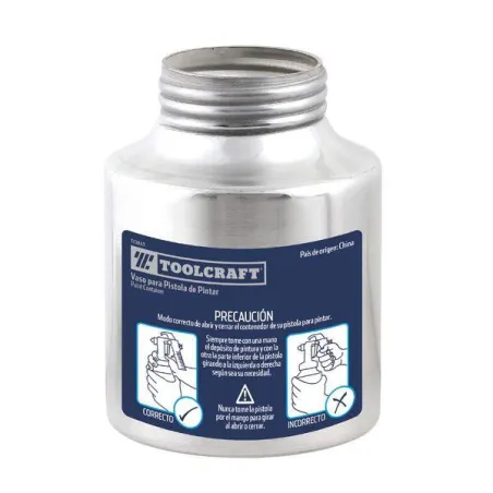  Vaso de Repuesto Pistola Pintura BajaPresion Toolcraft TC1843 16.949153 Vaso de Repuesto Pistola Pintura BajaPresion Toolcraft 