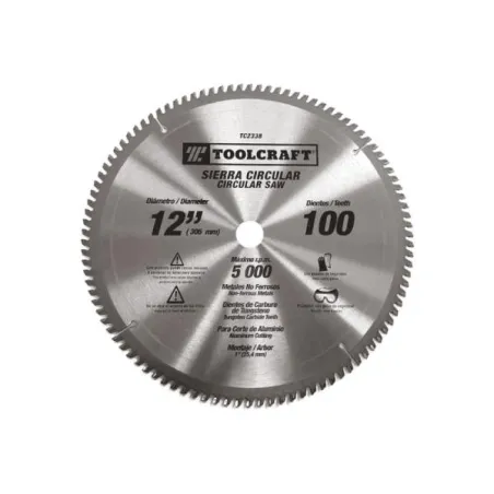  Discos Sierras Cirular 12" 100D E1" Madera Toolcraft TC2338 90.677966 Discos Sierras Cirular 12" 100D E1" Madera Toolcraft TC23
