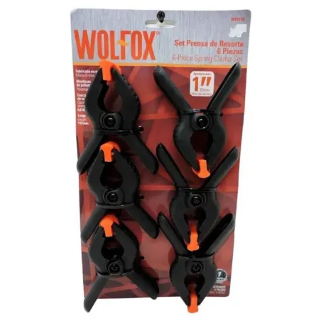 Set Prensa de Resorte 1" 6PACK Wolfox WF0710 WolFox-Set Prensa de Resorte 1" 6PACK Wolfox WF0710 Set Prensa Resorte 1" 6.6 Lbs x