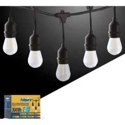 Focos en Serie 12 Lamparas Incandescente Luces Vintage Fulgore FU1757