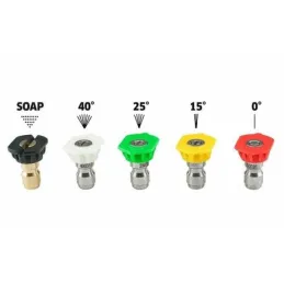 Boquillas Set 5 Piezas Hidrolavadora Toolcraft TC5893B ToolCraft-Boquillas Set 5 Piezas Hidrolavadora Toolcraft TC5893B Compatib