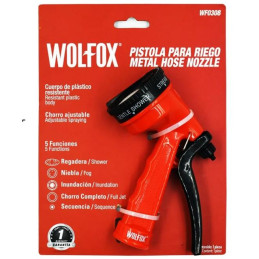 Pistola de Riego 4 Funciones Plastico Regulable Wolfox WF0308