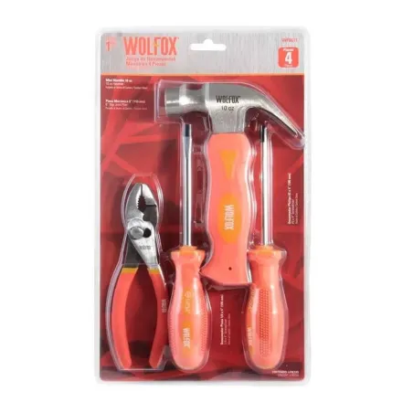  Juego de Herramientas 4Piezas AceroCarbon Wolfox WF0611 31.355932 Juego de Herramientas 4Piezas AceroCarbon Wolfox WF0611  WF06