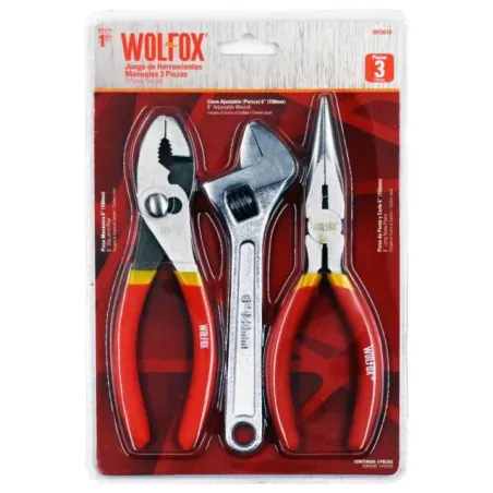  Juego de Herramientas 3Piezas AceroCarbon Wolfox WF0610 27.118644 Juego de Herramientas 3Piezas AceroCarbon Wolfox WF0610 Fabri