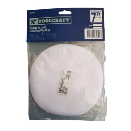 Bonete de Lana 7" Tipo Velcro Para Pulido Pintura Toolcraft TC2729