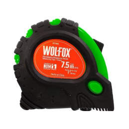 Winchas Flexometro 7.5m x25mm Verde Bimaterial Wolfox WF9666