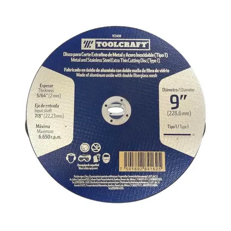  Discos Corte 9" x2mm Extrafino Metal Toolcraft TC3459 4.915254 Discos Corte 9" x2mm Extrafino Metal Toolcraft TC3459  TC3459 1 
