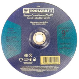 Discos Corte 9" x3.2mm Concreto E7/8 Toolcraft TC1916