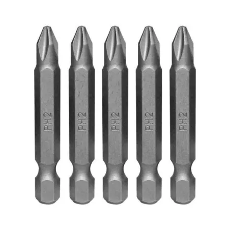  Puntas Philips N2 L2" 5Piezas AceroS2 M1/4 Toolcraft TC1245 4.491525 Puntas Philips N2 L2" 5Piezas AceroS2 M1/4 Toolcraft TC124