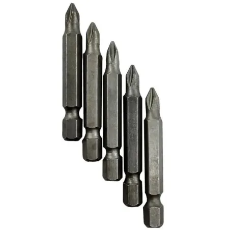 Puntas Philips N1 L2" 5Piezas AceroS2 M1/4 Toolcraft TC1244 ToolCraft-Puntas Philips N1 L2" 5Piezas AceroS2 M1/4 Toolcraft TC124