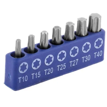 Juegos de Puntas Torx 7 Piezas Largo2" Toolcraft TC1253