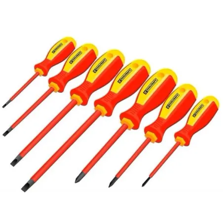  Juegos Desarmadores Aislados Set 7 Piezas 1000V para Electronica Toolcraft TC0240 32.20339 Juegos Desarmadores Aislados Set 7 P