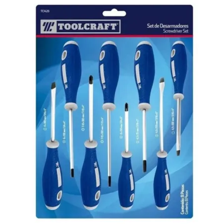  Juegos Desarmadores 8 Piezas Cr-V Magnetizas Toolcraft TC1426 31.355932 Juegos Desarmadores 8 Piezas Cr-V Magnetizas Toolcraft 