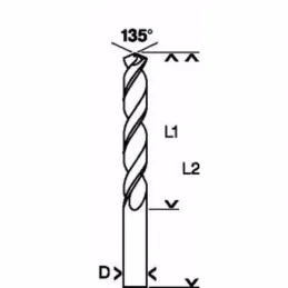 Brocas Metal HSS-G 4mm x75mm , Bosch 2608595024 Bosch-Broca Metal HSS-G Bosch 4mm x75mm Acero Rapido 2608595024 para acero hierr
