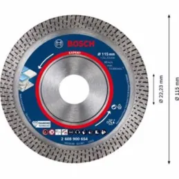 Discos Diamantado de Corte 4-1/2" Turbo Expert HardCeramic Bosch 2608900654 Bosch-Discos Diamantado de Corte 4-1/2" Turbo Expert