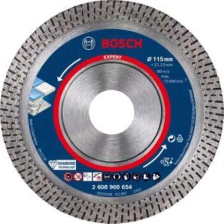  Discos Diamantado de Corte 4-1/2" Turbo Expert HardCeramic Bosch 2608900654 133.050847 Discos Diamantado de Corte 4-1/2" Turbo 