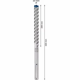 Brocas SDS 22mm x200x320mm max-8X Expert para Martillo Bosch 2608900233 Bosch-Brocas SDS 22mm x200x320mm max-8X Expert para Mart