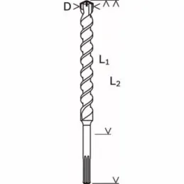 Brocas SDS 20m x400x520mm Max-4 Expert para Martillo Bosch 2608685865 Bosch-Brocas SDS 20m x400x520mm Max-4 Expert para Martillo
