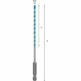 Brocas MultiConstruction 5/32" x4x6" HEX-9 Concreto Ceramica Expert Bosch 2608901458 Bosch-Brocas MultiConstruction 5/32" x4x6" 
