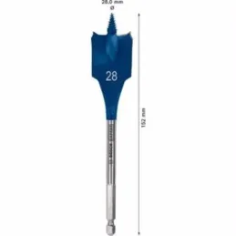 Brocas Mecha Plana 28mm x152mm Expert Madera Bosch 2608900324 Bosch-Brocas Mecha Plana 28mm x152mm Expert Madera Bosch 260890032