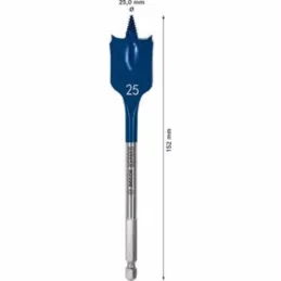 Brocas Mecha Plana 25mm x152mm Expert Madera Bosch 2608900322 Bosch-Brocas Mecha Plana 25mm x152mm Expert Madera Bosch 260890032