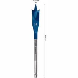 Brocas Mecha Plana 16mm x152mm Expert Madera Bosch 2608900315 Bosch-Brocas Mecha Plana 16mm x152mm Expert Madera Bosch 260890031