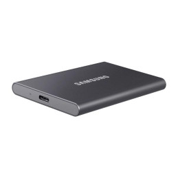 Unidad de estado solido externo SSD T7 USB 3.2 Gen 2 (10Gbps) 500GB, Portatil, Gris