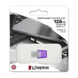 Memoria Flash USB Kingston 128GB DataTraveler microDuo 3C 200MB/s dual USB-A + USB-C 69.491525 Memoria Flash USB Kingston 128GB