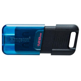 Memoria Flash USB Kingston DataTraveler 80 M, 128GB, USB-C 3.2 Gen1 Azul