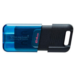 Memoria Flash USB Kingston DataTraveler 80 M, 64GB, USB-C 3.2 Gen1 Azul