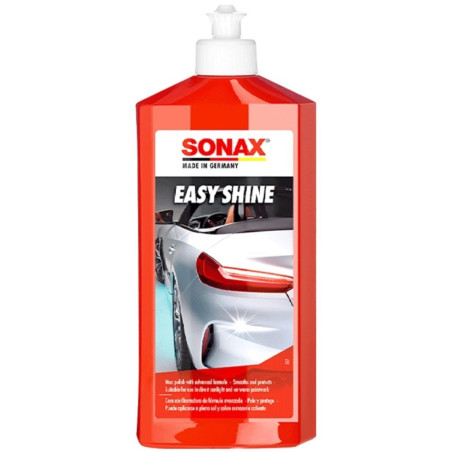 Cera Liquida Easy Shine 500ml Limpia Pule y Protege, para pintura nueva o renovada, 180200 SONAX