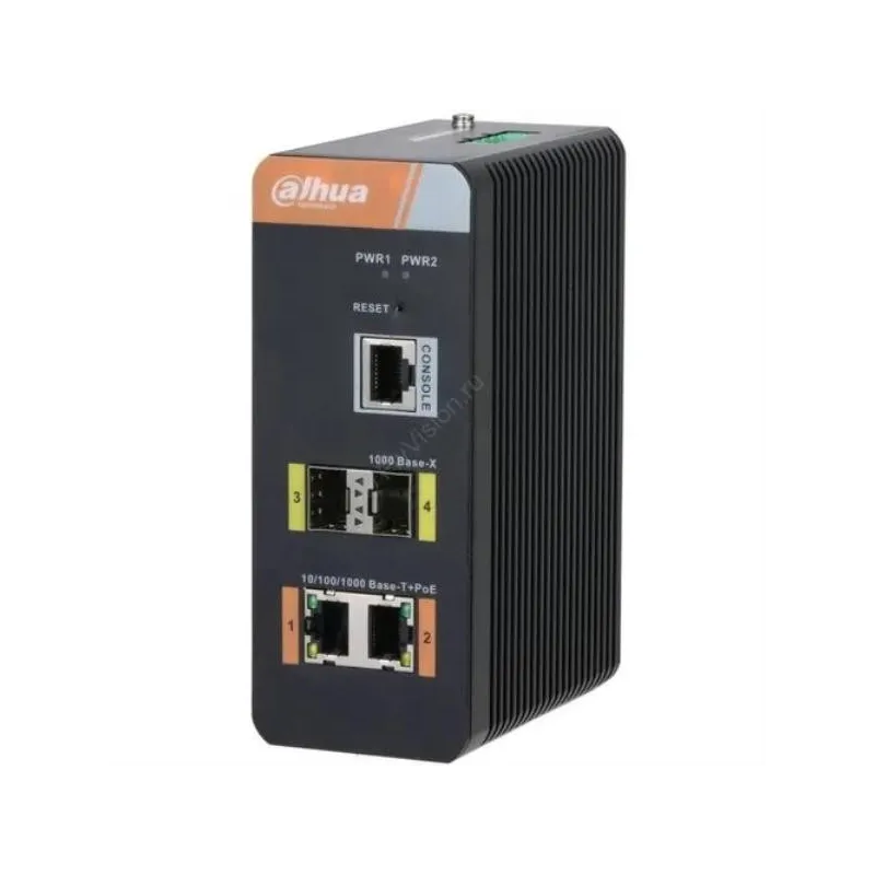 Switch Gigabit Industrial 4PT POE SinFuente Dahua PFS4204-2GT-DP