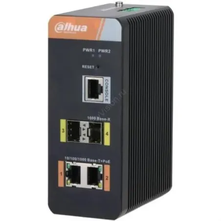  Switch Gigabit Industrial 4PT POE SinFuente Dahua PFS4204-2GT-DP 666.101695 Switch Gigabit Industrial 4PT POE SinFuente Dahua P