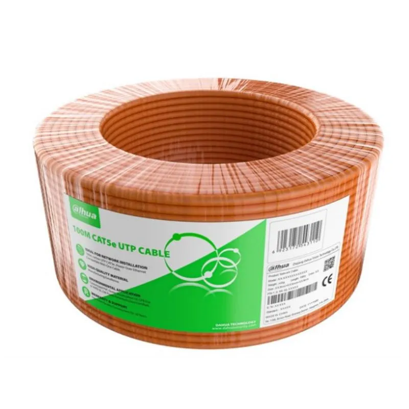 Cable UTP CAT5E 100m Naranja Dahua DH-PFM922I-5EUN-C-100