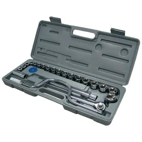  Juego de dados 25 piezas con maneral Autocle Wolfox WF2025 105.084746 Juego de dados 25 piezas con maneral Autocle Wolfox WF202