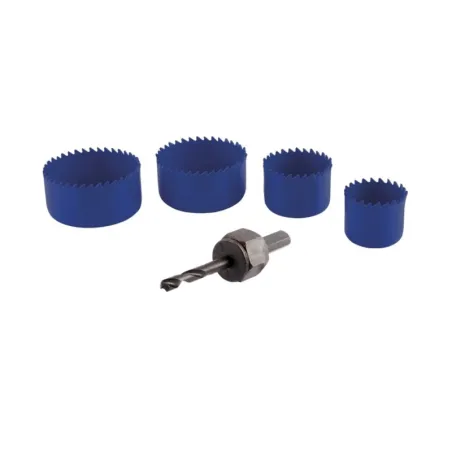  Juego de Sierra de Copas 5 Piezas CortaCirculos Toolcraft TC0447 11.949153 Juego de Sierra de Copas 5 Piezas CortaCirculos Tool