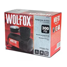 Mini Compresor Aire 300PSI para Autos conAdaptador Wolfox WF1011 WolFox-Mini Compresor Aire 300PSI para Autos conAdaptador Wolfo